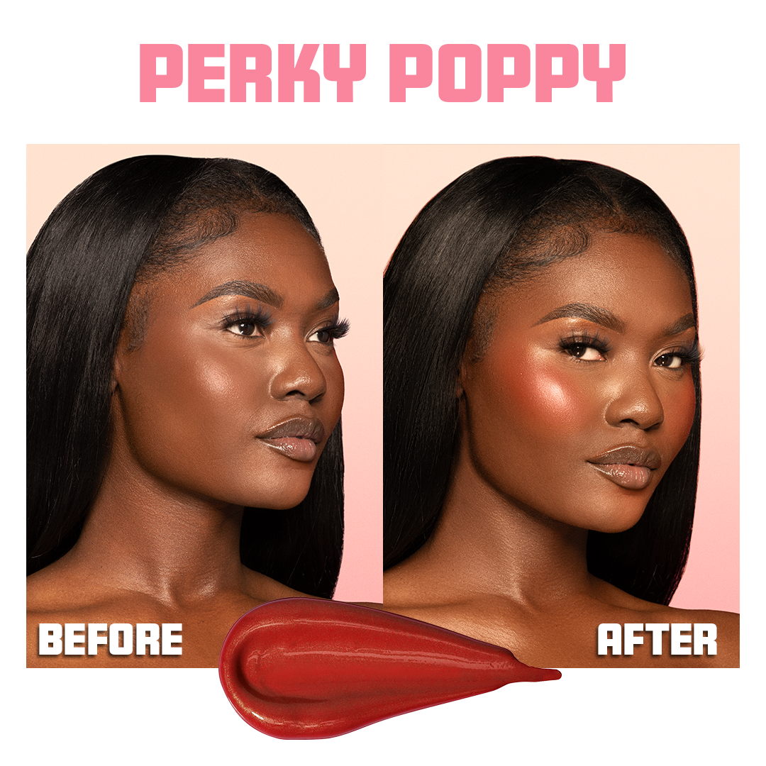 BLUSHED LIQUID BLUSHLIGHTER - PERKY POPPY GLOW